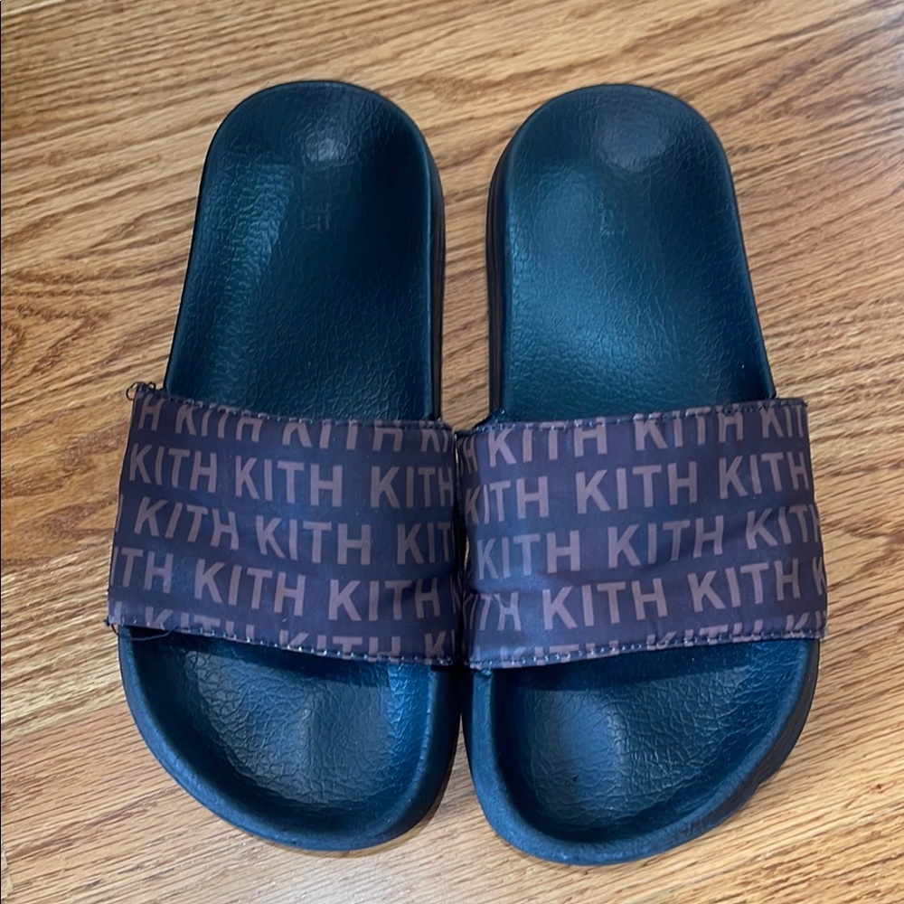 Kith Brown Slide Sandals Casual Footwear